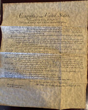 The United States Bill of Rights Parchment Replica  picture