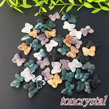50pc wholesale Mix Natural Quartz Crystal butterfly Carved mini crystal skull picture