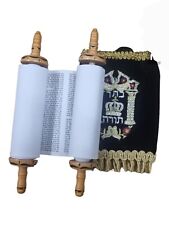 Hebrew Sefer Torah Tora Scroll Book Jewish Holy Bible Small 7.9