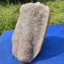 915g Natural Amethyst Geode Quartz Energy Crystal Mineral Specimen Reiki Decor  picture