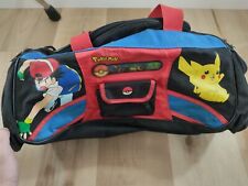 1999 Vintage Pokemon Nintendo Large Duffle Bag Ash Pikachu Gotta Catch Em All picture