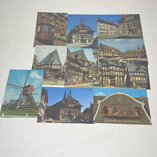 Lot Of 10 Vintage German Postcards Bergluete Des Mittelalters, Windmills, Homes picture