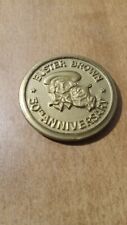 1904-1954 Buster Brown Shoes 50TH Year Medallion With Buster & Tige Plastic picture