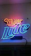 New Miller Lite Neon Light Sign Lamp Beer Pub Acrylic 14