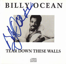 BILLY OCEAN SIGNED AUTOGRAPH TEAR DOWN THESE WALLS CD BOOKLET BECKETT BAS picture
