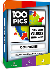 100 PICS Countries Of The World Travel Game - Geography Flash Card Quiz Pocket picture