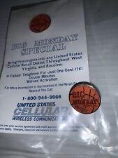 2 Pins 1 New 1 Used Big Monday Special Cellular Wireless Communications Pin picture