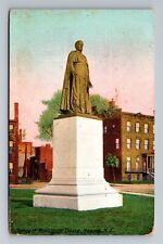 Newark NJ-New Jersey, Statue Monsignor Doane, c1910 Vintage Postcard picture