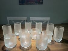 12 Vtg Luminarc TREE BARK COUNTRY WHEAT Tumbler Glasses Made in France picture