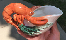 **Vintage FITZ & FLOYD LOBSTER GARVY BUTTER  BOAT FIGURAL FLUTED FRENCH STYLE picture