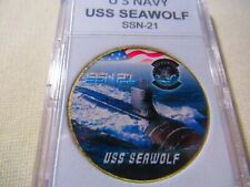 US NAVY SUBMARINE- USS SEAWOLF / SSN-21 Challenge Coin  picture