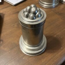 Rare Stepped Base 1845 Harton & Sons London English Pewter Mousse Pudding Mold picture