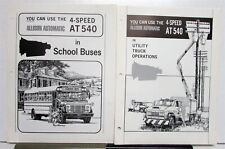 1971 Allison AT 540 Automatic School Bus Utility Trucks Features Sales Folders picture