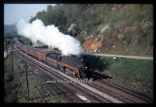 (MZ) DUPE TRAIN SLIDE NORFOLK & WESTERN (NW) 604 ACTION picture