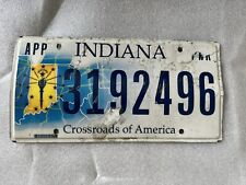 INDIANA APPORTIONED THE CROSSROADS OF AMERICA LICENSE PLATE picture