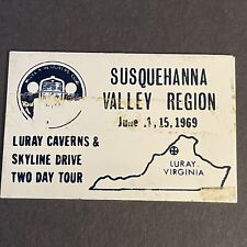 1969 Two Day Tour - Model A Club - Susquehanna Valley Region- Car Dash Plate picture
