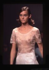 Amber Valletta Super Model Risque catwalk pose sheer dress Original Transparency picture