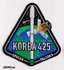 Authentic KOREA 425 SPACEX FALCON-9 VSFB SPY SATELLITE Mission Employee PATCH picture