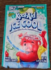 2000's Kool Aid Ice Cool Arctic Green Apple Drink Mix Unopened Packet picture