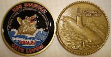 USS SEAWOLF SSN-21 NAVY SUBMARINE CAVE LUPUM MILITARY  CHALLENGE COIN picture
