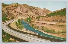 US Highway 40 Truckee River Valley Near Lake Tahoe California 1961 Postcard 63 picture