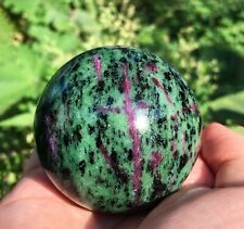 Ruby Zoisite Sphere, Ruby in Zoisite Crystal Ball Reiki Healing Gem 1pc 30-50mm picture