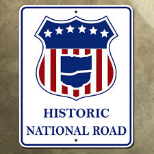 Ohio Historic National Road state outline route marker road sign highway 16x20 picture