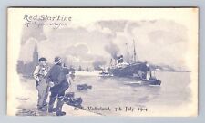 Red Star Line, Antwerpen To New York, SS Vaderland, Antique Vintage Postcard picture