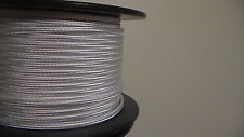 25 Ft. Spool White Parallel Rayon Covered Lamp Wire Antique Vintage Style Cord picture