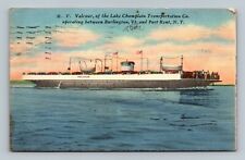 M.V. Valcour of the Lake Champlain Transportation Co. Postcard between Vt & N.Y picture