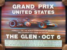 1968 U.S. Grand Prix Formula 1 F1 Watkins Glen Poster Graham Hill Lotus 49  picture