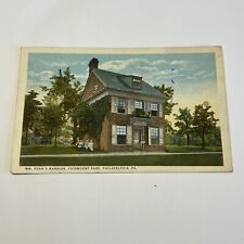 US Postcard WM Penn Mansion Fairmount park Philadelphia PA SC578 #A124 picture