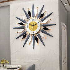 Wall Clock Silent Mid-Century Modern Art Decorative Large Non-Ticking Big Clocks picture