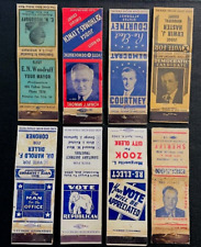 Chicago Illinois Area 1940-60's Political Campaign Advertising Matchbook Covers picture