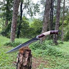 Custom Handmade Carbon Steel Blade Fwosi Machete Sword | Hunting Sword | Camping picture