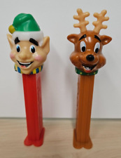 Vintage 2002 Christmas Pez Dispenser Lot of 2 Elf & Reindeer 5