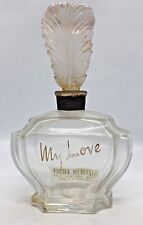 My Love Elizabeth Arden Glass Perfume Bottle with Figural Feather Stopper  picture