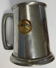U.S. and Ukrainian Flags on Pewter Tankard Mug, Made in Sheffield, England picture