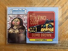 Garbage Pail Kids Book Worms The Duh Vinci Code Patch Red PHONY LISA #’d 60/75 picture