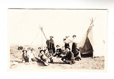 VINTAGE/ANTIQUE OLD PHOTOGRAPH TEEPEE AMERICANA HISTORIC WILD WEST SNAPSHOT picture