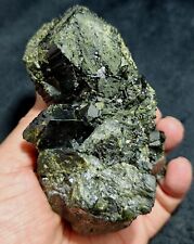Natural Epidote Cluster Dark Green Color 760 grams picture