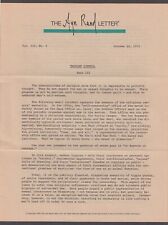 Ayn Rand Letter Vol 3 #2 Thought Control Part III 10/22 1973 picture
