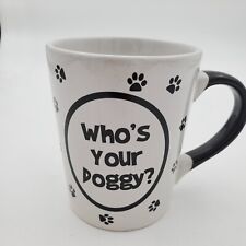Who’s Your Doggy Tumbleweed Coffee Cup Mug Dog Paw Print Pet Lover Gift 12oz picture