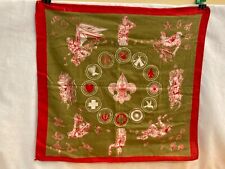 Vtg BSA Scouting Cotton Print Neckerchief/Handkerchief 15