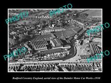 OLD 8x6 HISTORIC PHOTO RADFORD COVENTRY ENGLAND THE DAIMLER WORKS c1930 picture