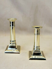 Two Fine American Federal Period c 1815 Cast Brass Push-Up Candlesticks 5