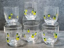 Anthropologie Penelope Pineapple Barware Hand Blown Art Glass Set of 6 picture