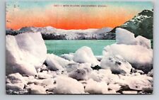 Muir, AK-Alaska, Glacier & Iceberg Antique, Vintage Postcard picture