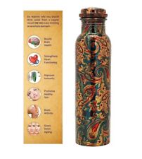 Pure Copper Water Bottle For Ayurveda Health Benefits Leak Proof picture