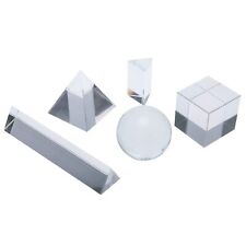 K9 Optical Crystal Photography Prism Set,5Pcs 55mm Crystal Ball Triangular Prism picture